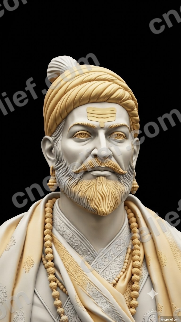 SHIVA JI MAHARAJ 33 - 3D relief design preview