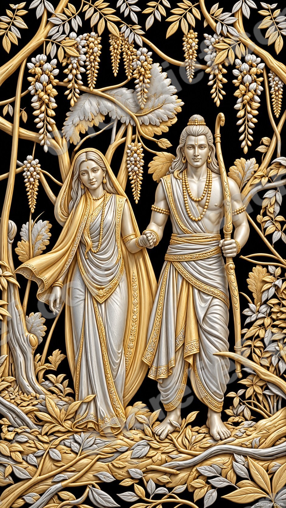 HANUMAN JI 73 - 3D relief design preview