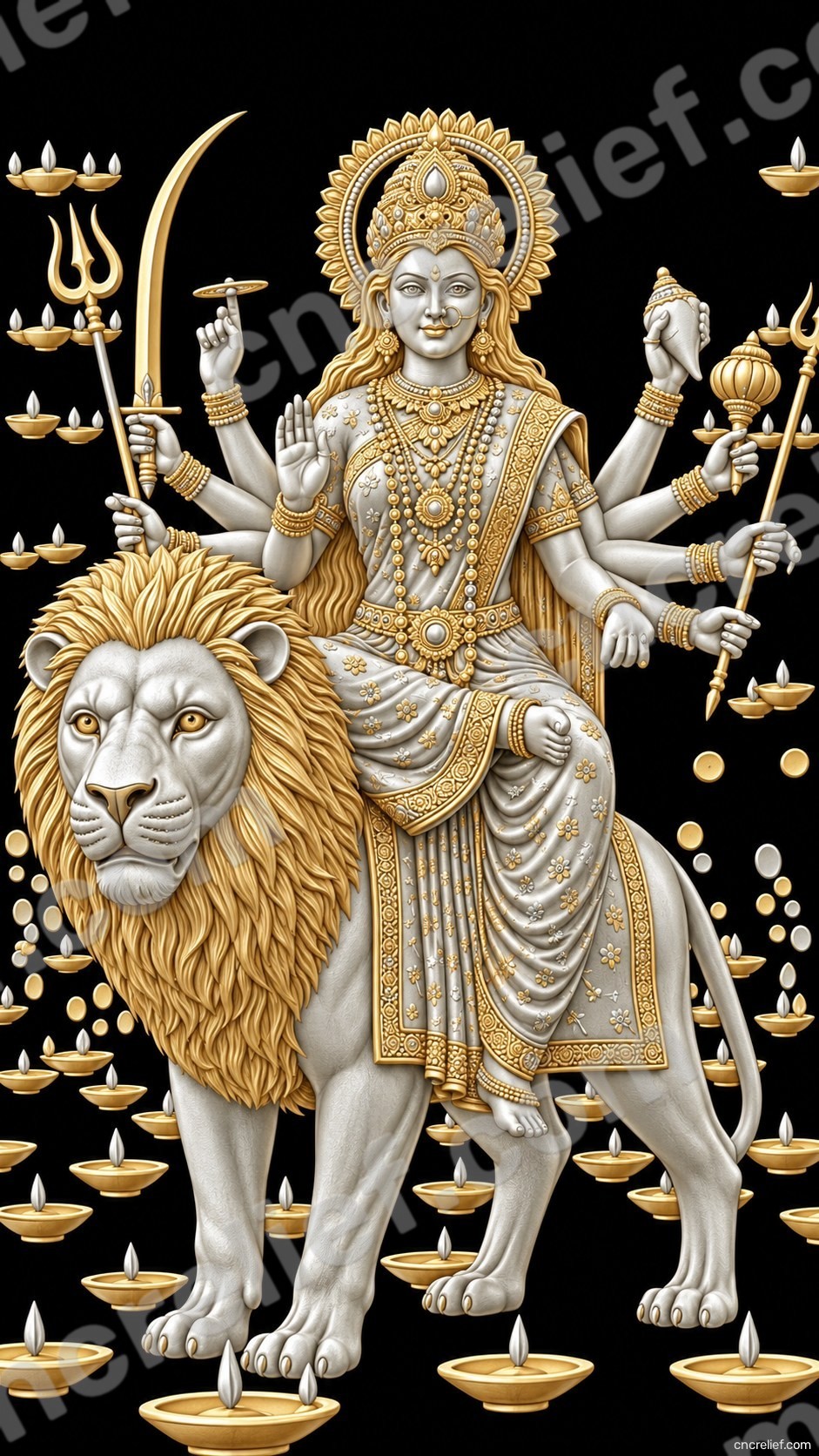 HANUMAN JI 49 - 3D relief design preview