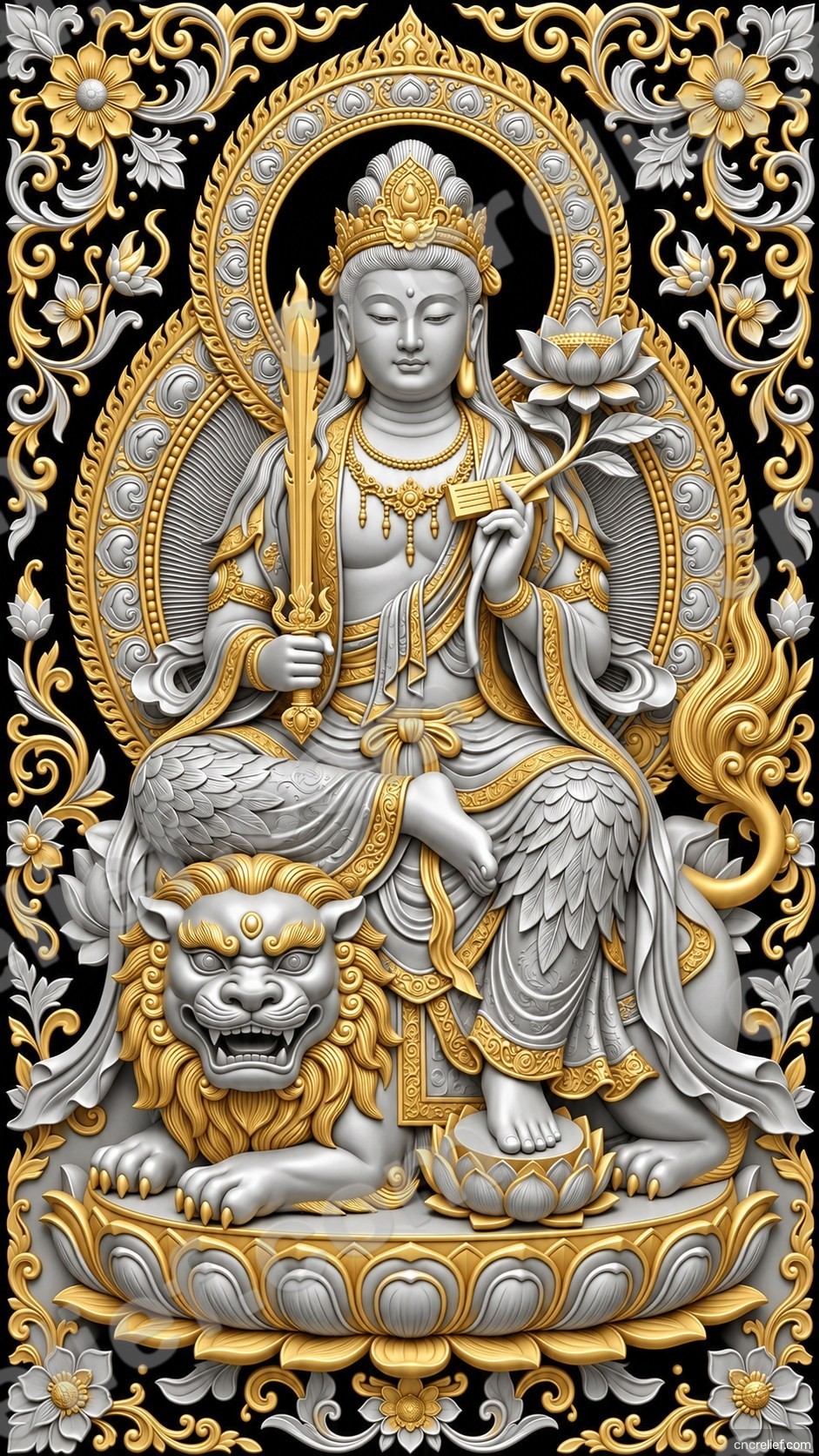 GOD 004 - 3D relief design preview