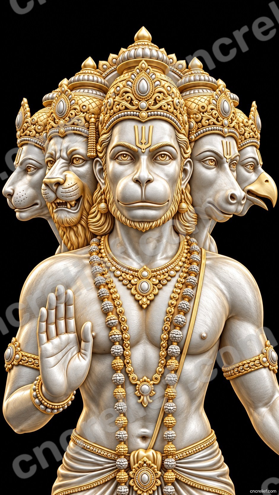 HANUMAN JI 62 - 3D relief design preview
