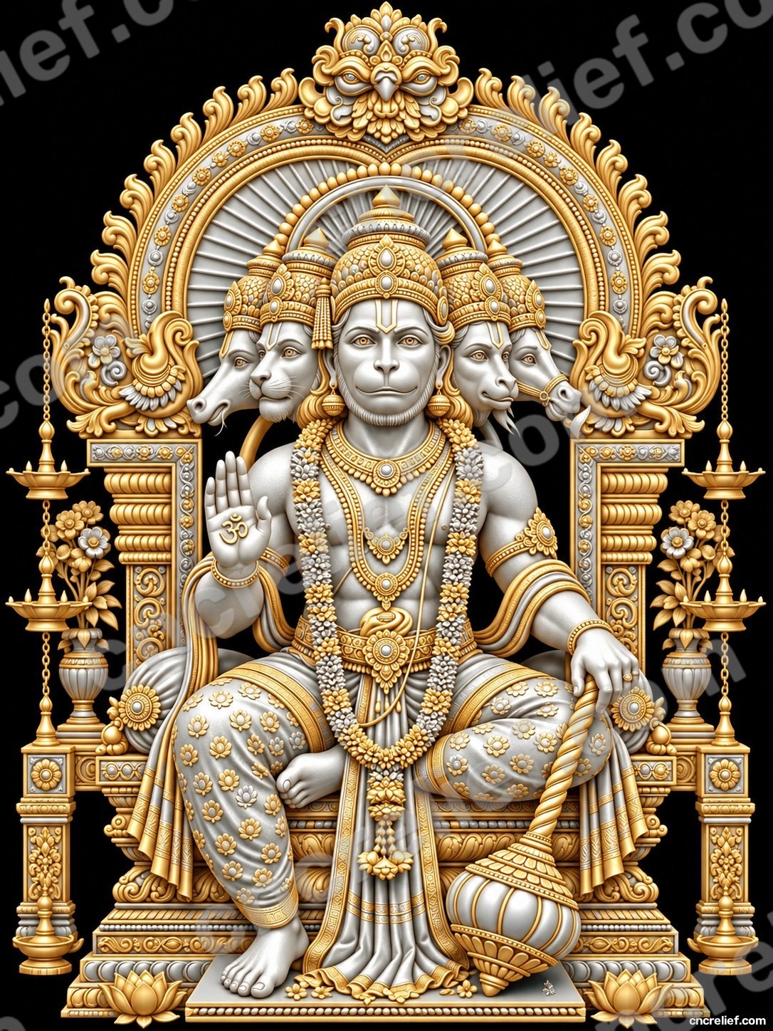 HANUMAN JI 29 - 3D relief design preview