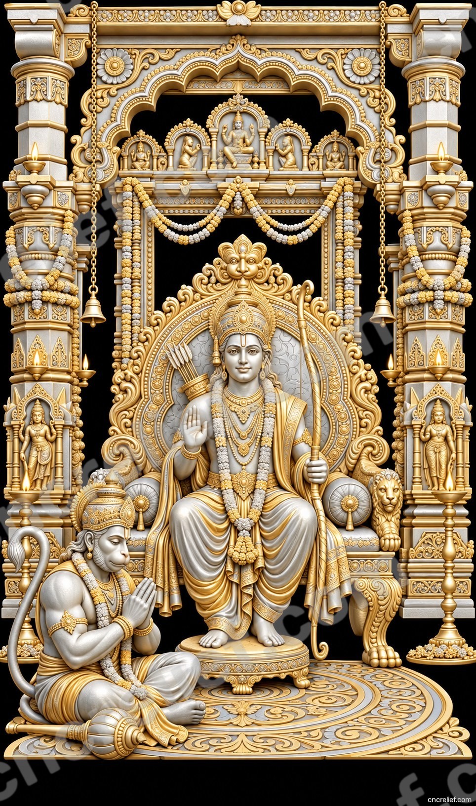 HANUMAN JI 06 - 3D relief design preview