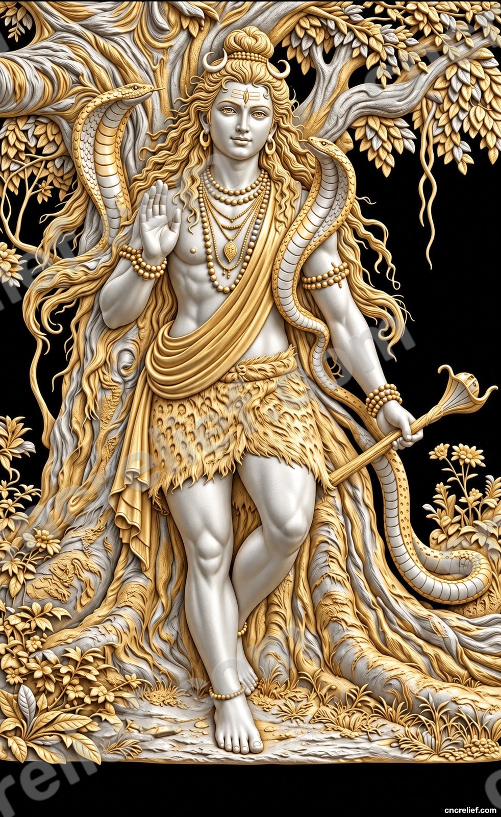 GOD 017 - 3D relief design preview